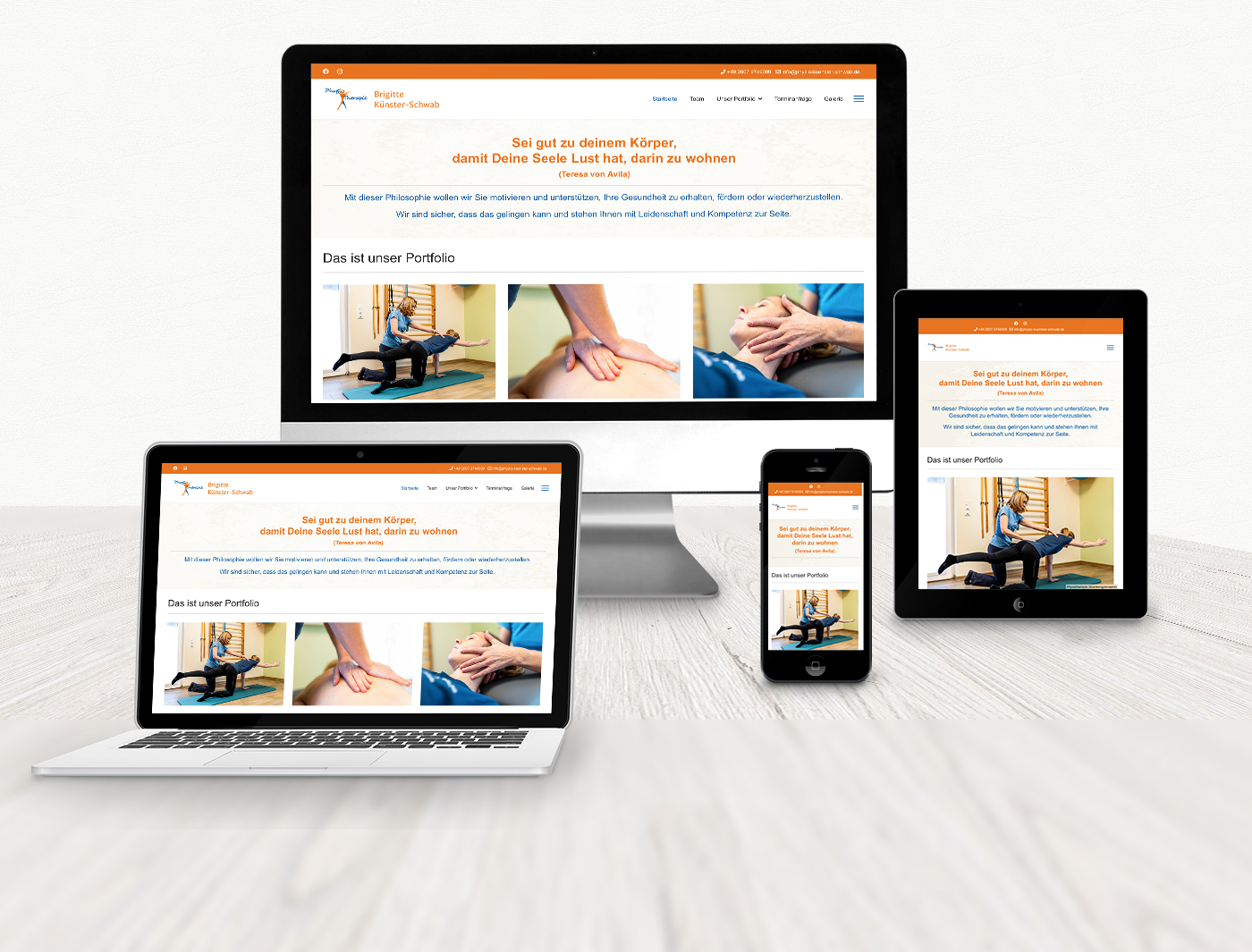 Web Responsive - CMS | Physio Künster-Schwab